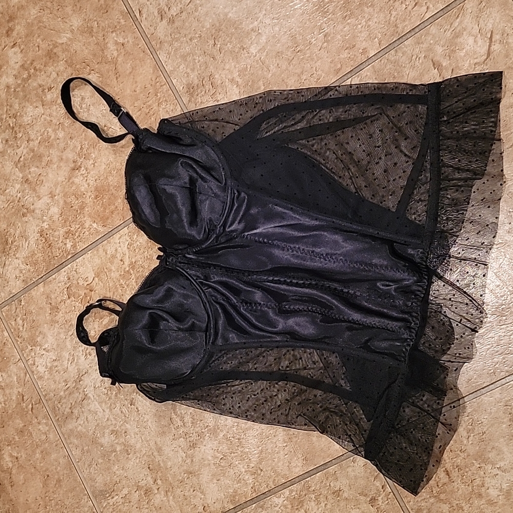 bra let 44D black lace sexy trendy flattering stretch lace up